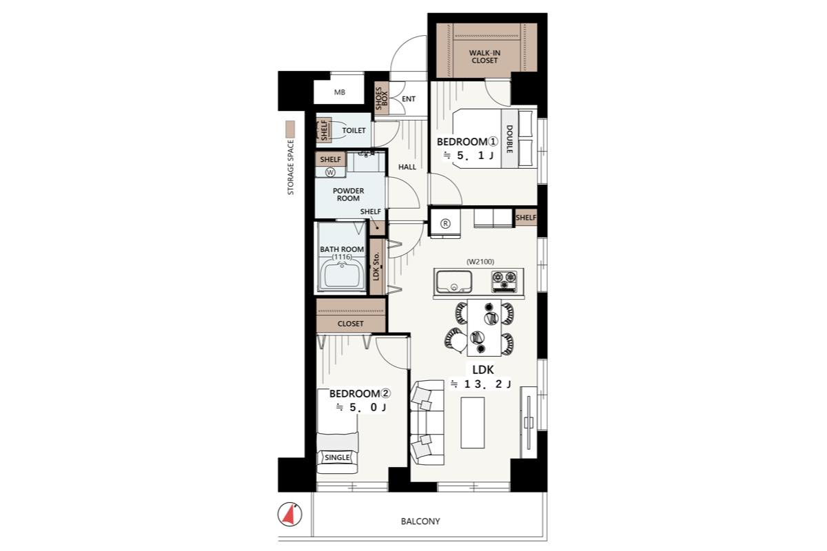 千葉中央ハイツ 601号室