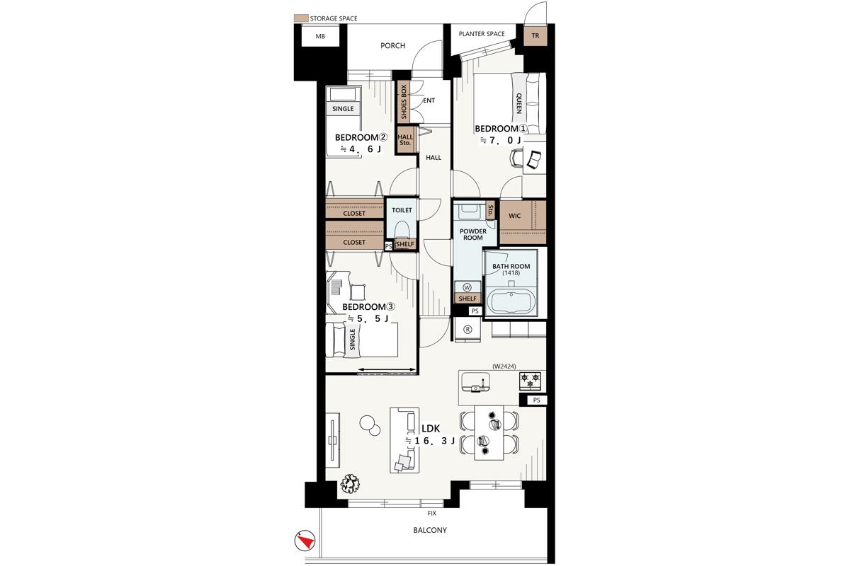 プライム市川妙典 403号室