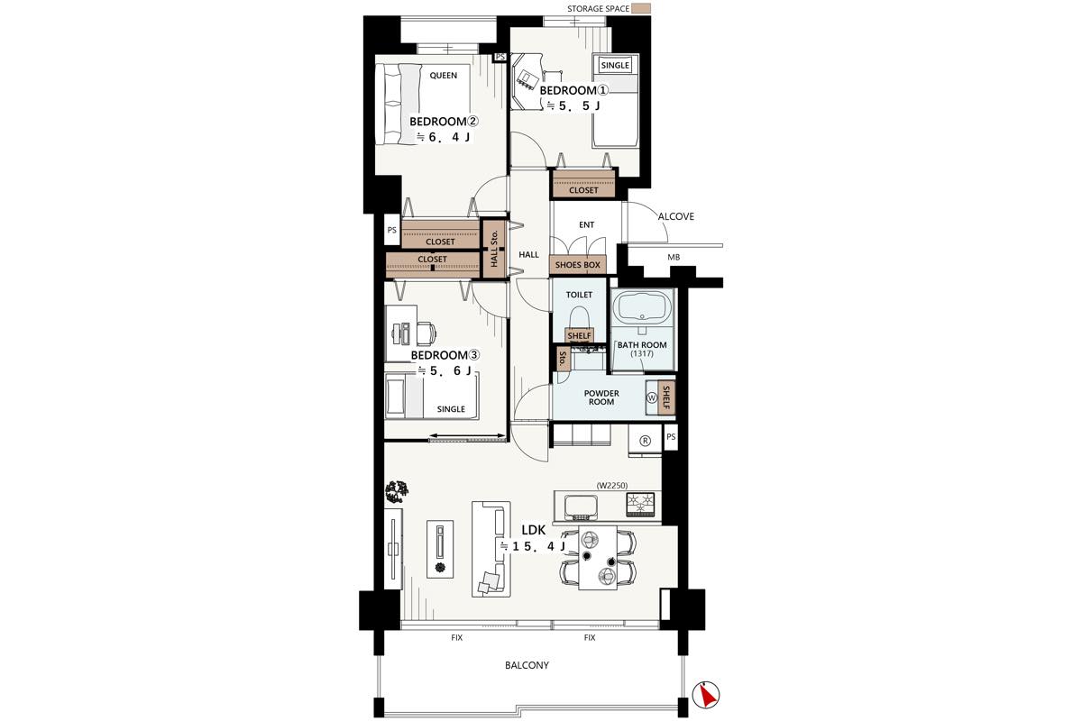 グランドメゾン西船橋 203号室