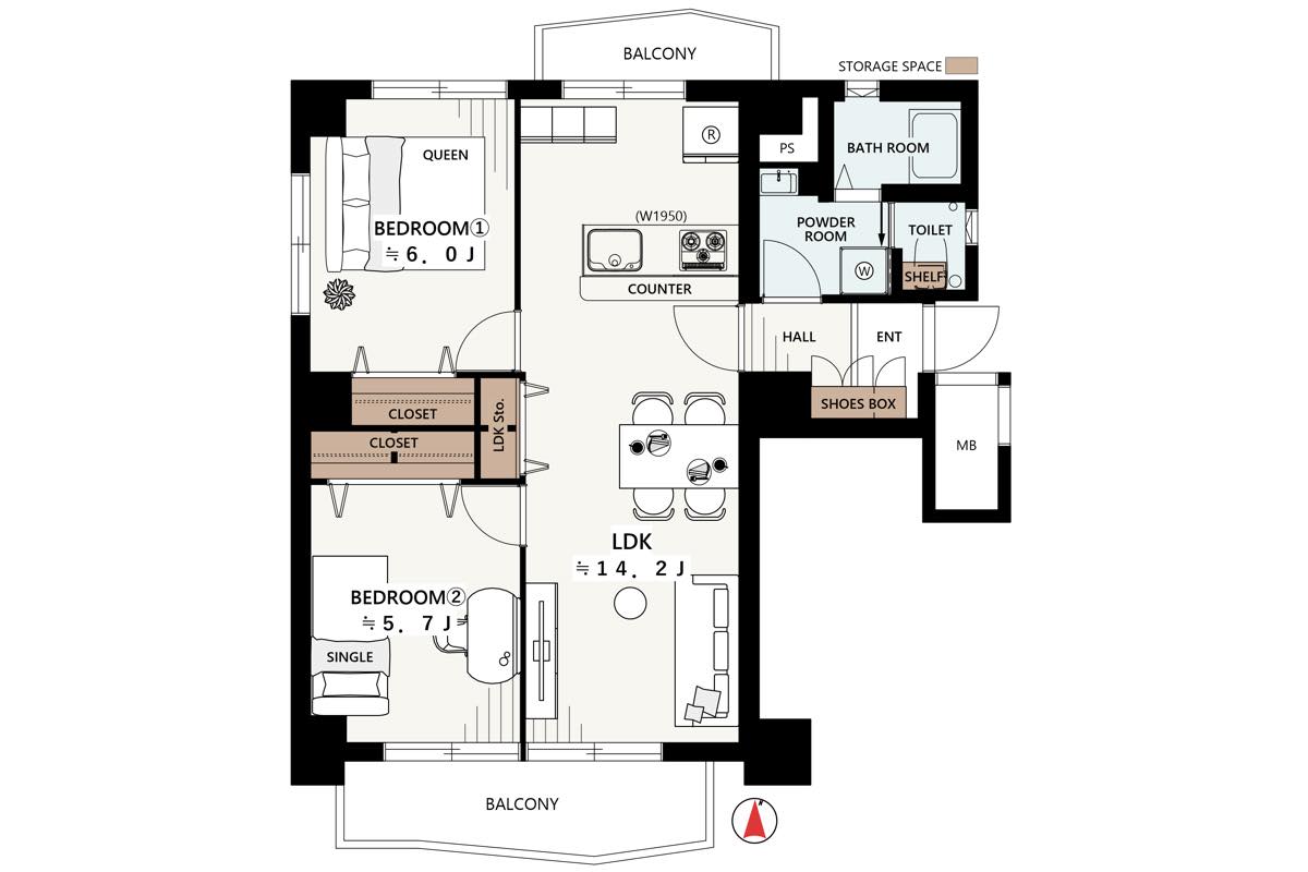 ハイタウン塩浜第二壱九号棟 904号室