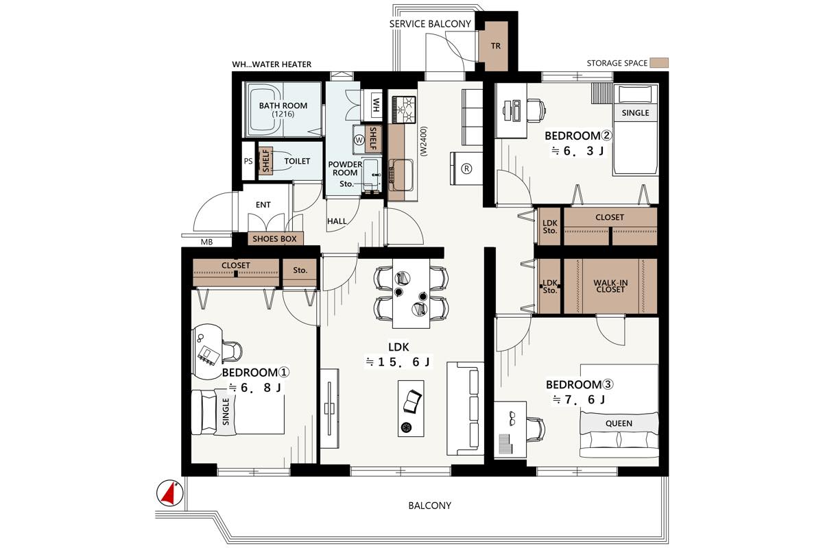 京成サンコーポ浦安9号棟 501号室